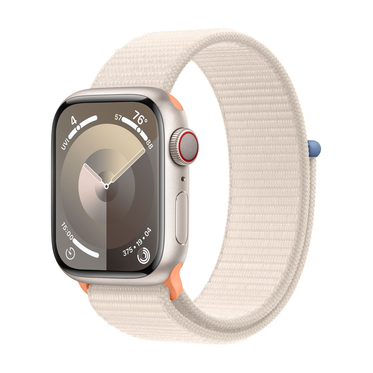 Apple Watch Series 9 GPS + WIFI 45 MM Starlight Aluminium Starlight Sport Loop