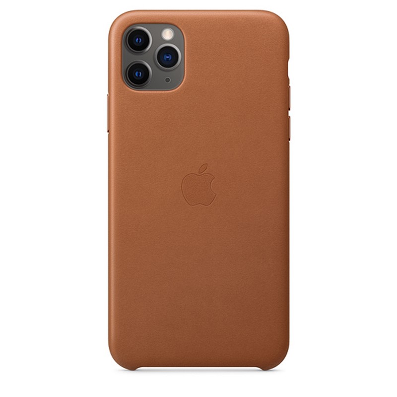 Apple iPhone 11 Pro Max Leather Case -  Saddel Brown