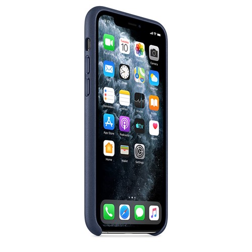 Apple iPhone 11 Pro Leather Case - Midnight Blue 2.jpg
