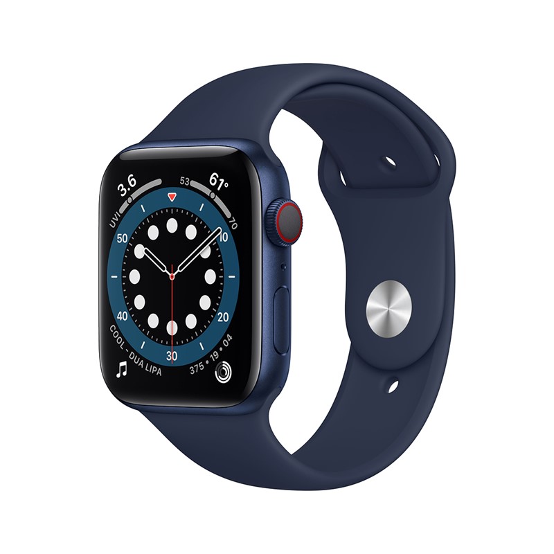 Apple Watch Series 6 44mm Alu Blue + Cellular Deep Navy Band