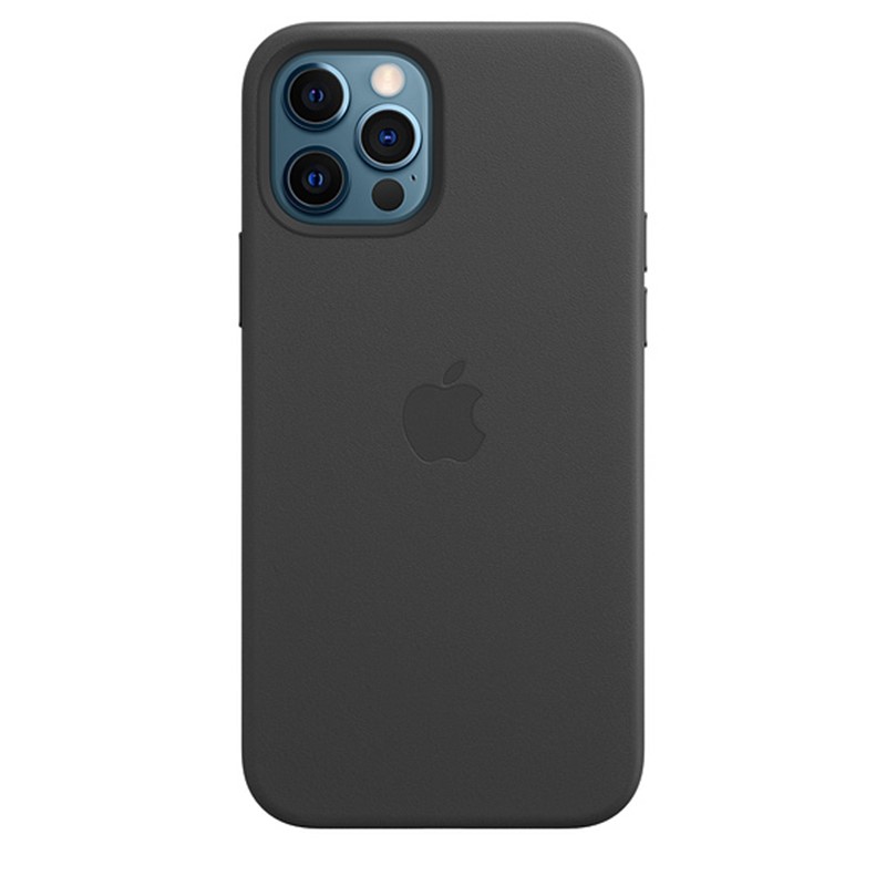 Apple iPhone 12 Pro Max Leather Case - Black