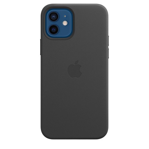 Apple iPhone 12 / 12 Pro Leather Case - Black