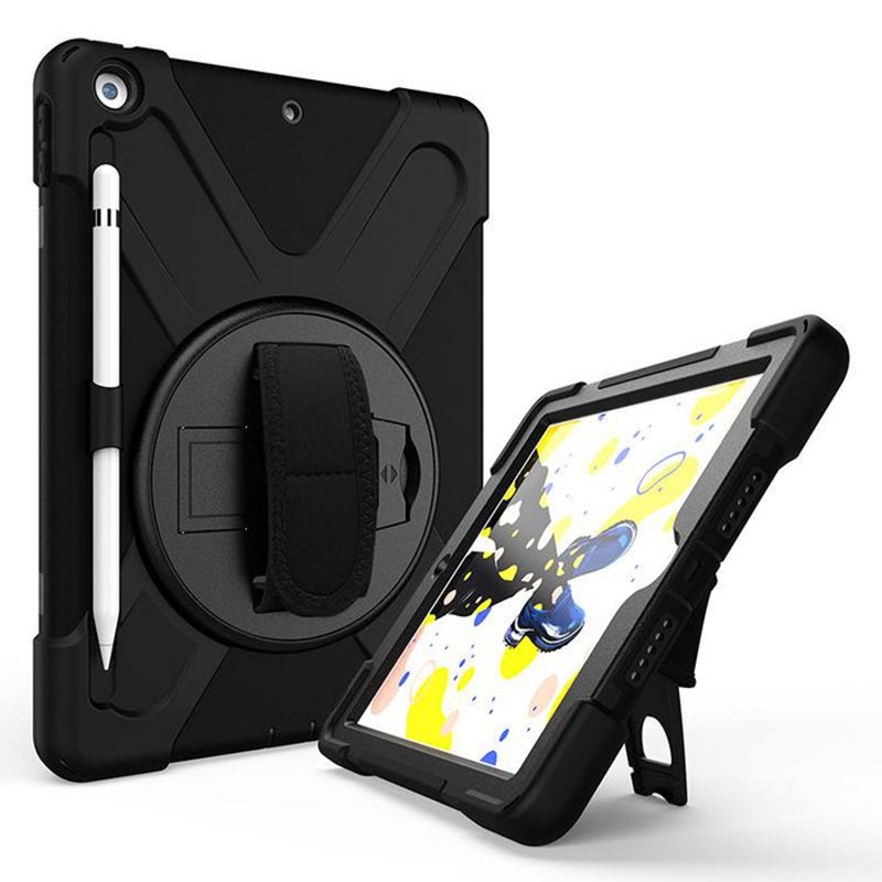 eSTUFF CHICAGO Full Body Defender Case for iPad 10.2 - Black (7/8/9) Gen.