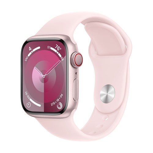 Apple Watch Series 9 GPS + WIFI 45 MM Pink Aluminium Light Pink Sport Rem - M/L