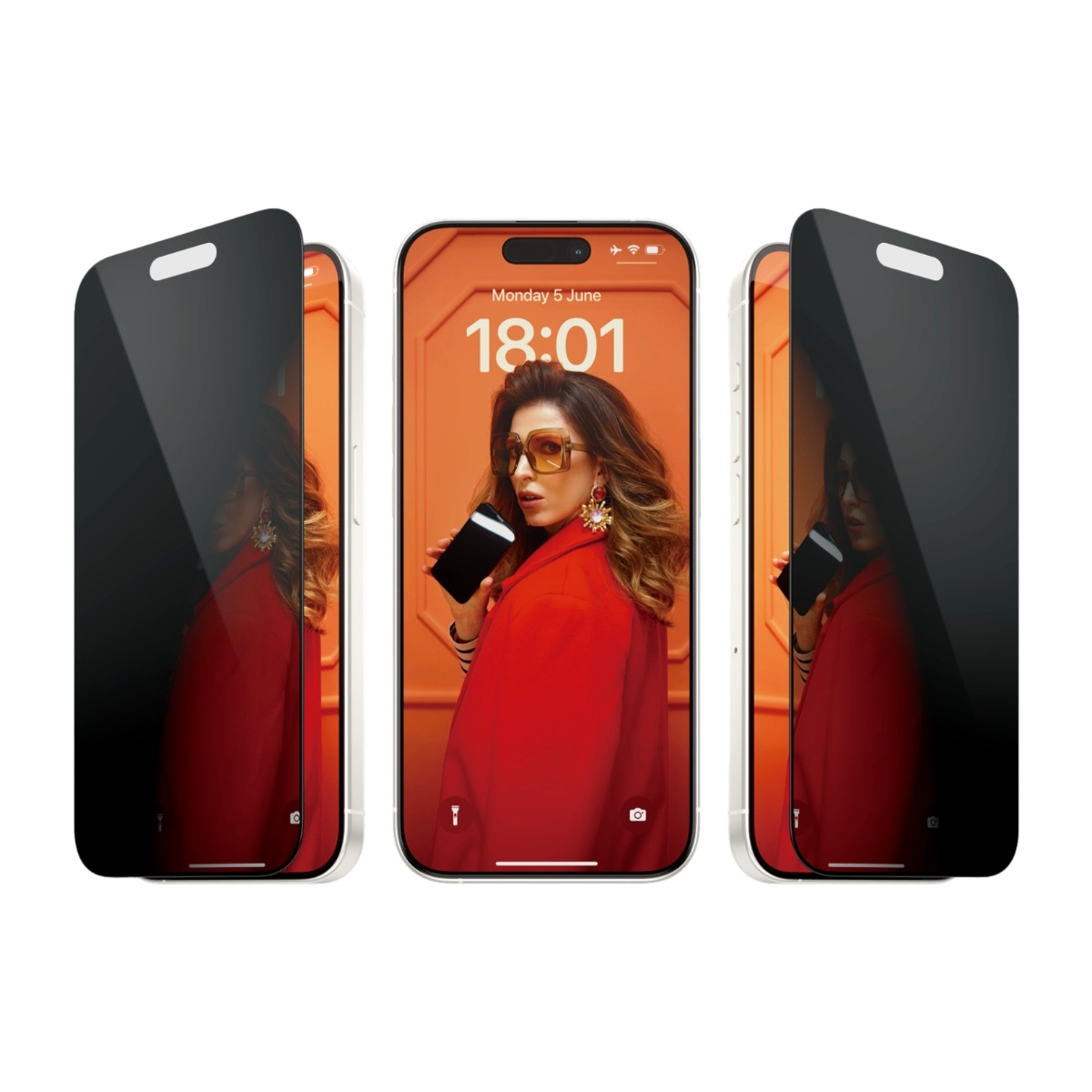 Panzerglass iPhone 15 Privacy W/applikator