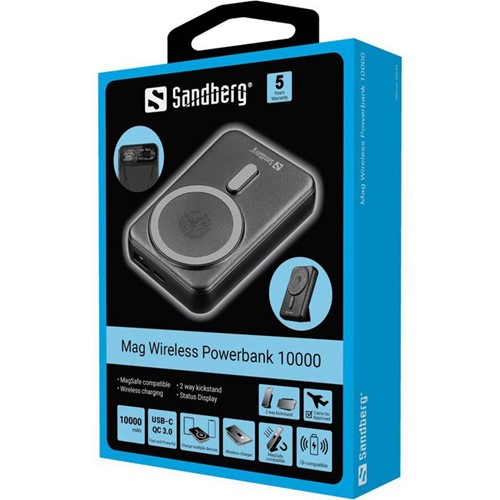 Sandberg Mag Wireless Powerbank 10.000 mAh