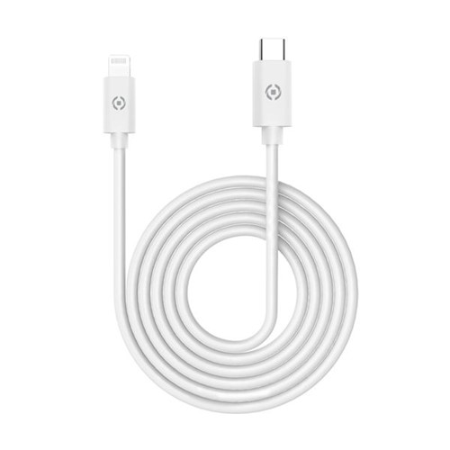 CELLY USB-C TO LIGHTNING CABLE 60W WHITE (2M)