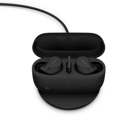 Jabra Evolve2 Buds UC USB-A + Wireless Charge Pad