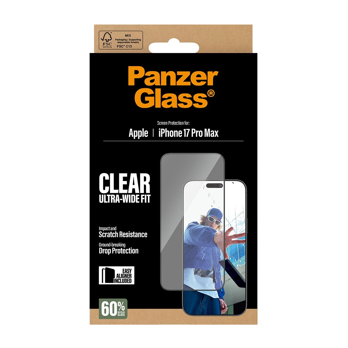 PanzerGlass iPhone 17 Pro Max Ultra Wide Fit