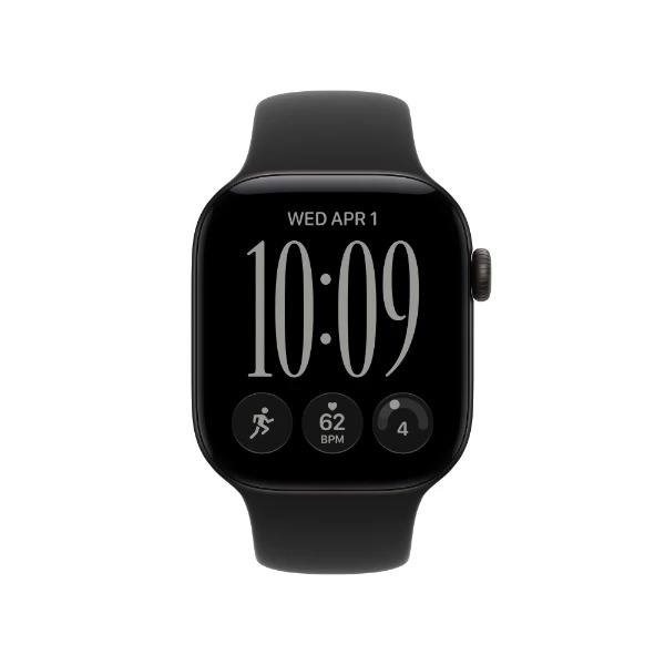 Apple Watch Series 12 GPS 42 mm sort aluminium, sort Sportsrem - S-M - 2.jpg