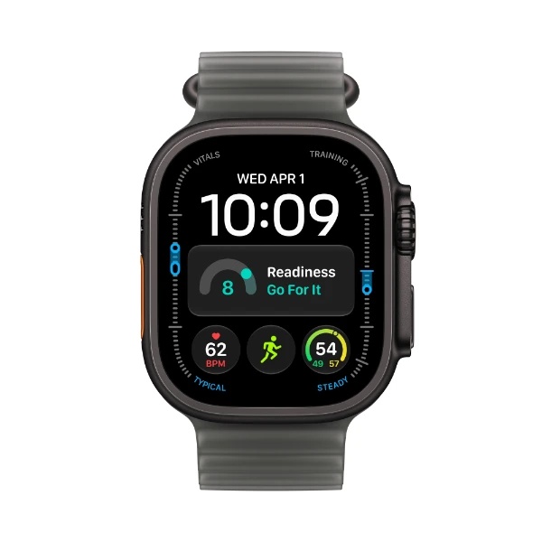 Apple Watch Ultra 4 GPS + Cellular 49 mm sort titanium, halvtransparent sort Ocean-rem - 2.jpg