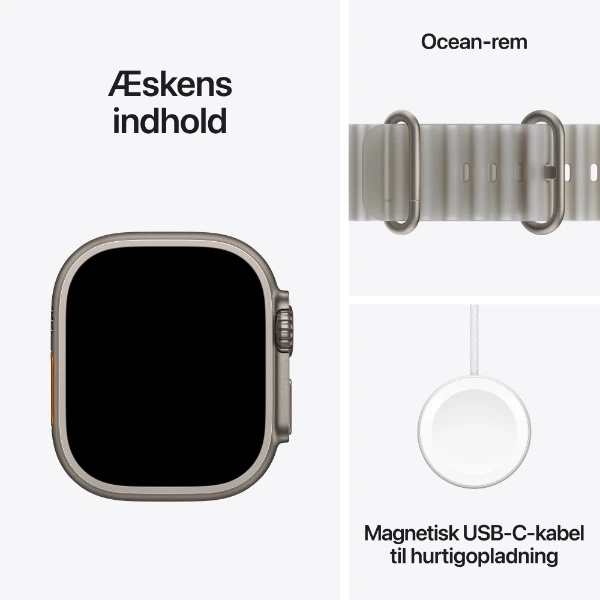 Apple Watch Ultra 4 GPS + Cellular 49 mm naturlig titanium, halvtransparent grå Ocean-rem - 7.jpg