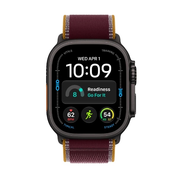 Apple Watch Ultra 4 GPS + Cellular 49 mm sort titanium, bordeaux Trail Loop - S-M - 2.jpg