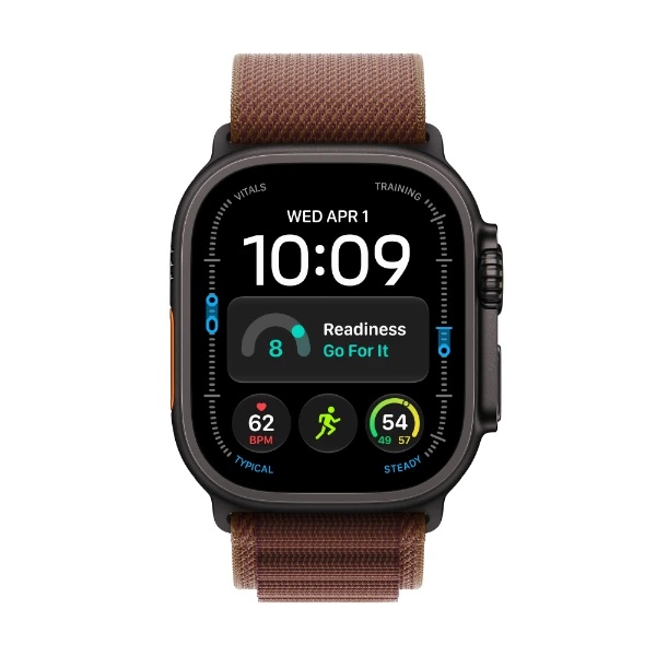 Apple Watch Ultra 4 GPS + Cellular 49 mm sort titanium, bordeaux Alpine Loop - S - 2.jpg